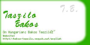 taszilo bakos business card